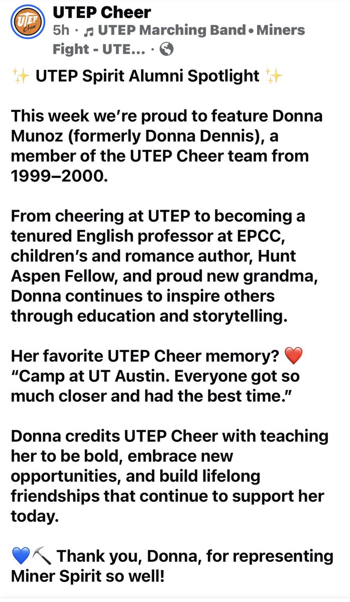Oh_AuthorDonna's tweet photo. Some of the best years of my life ππ§‘βοΈ #utep #utepcheer #picksup https://t.co/aFCR0a8PXY