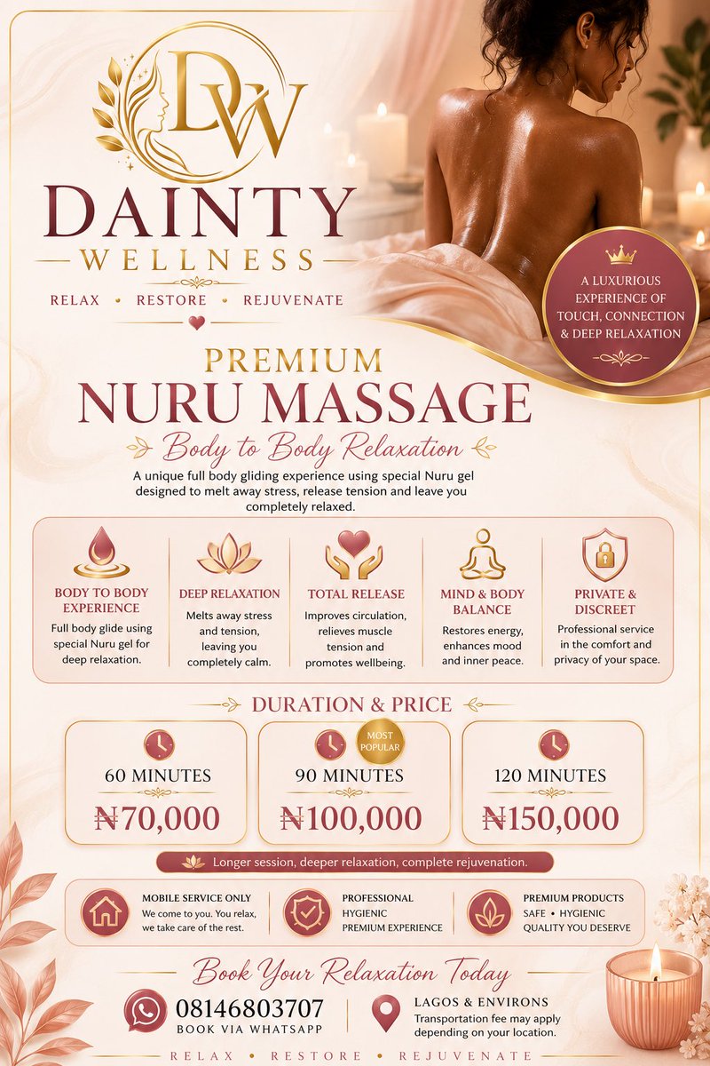 thickaura102's tweet photo. Book a session today 😇
📍Oshodi Lagos Nigeria 
Mobile masseuses https://t.co/Xd9UPRDbH4