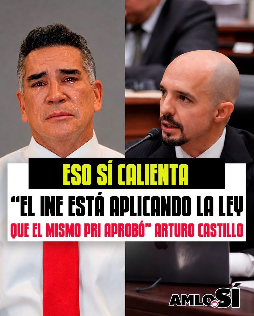 BarrancoAnaya's tweet photo. Alito Moreno acusó de
"censura" al INE después de que el instituto le ordenara retirar publicaciones por incumplir las reglas de calumnia electoral.
Pero el consejero electoral Arturo Castillo le respondió con un dato que encendió el debate:
& "EI INE no está protegiendo ni a partidos ni a gobiernos, el INE esta aplicando la ley que ustedes mismos aprobaron, casualmente en 2014, cuando el PRI tenía 52 senadores y 212 diputados".
