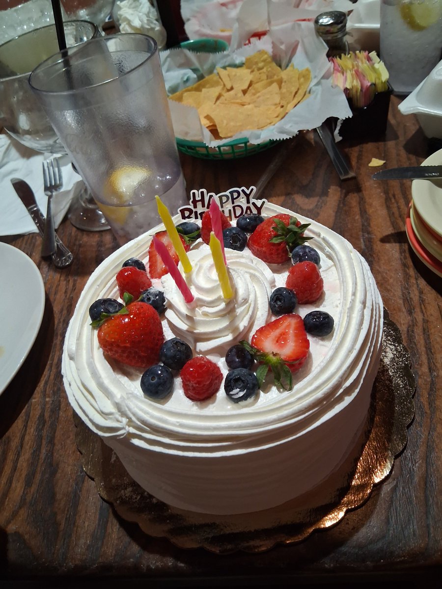 decp_62's tweet photo. @CornbreadRTR Cheese Quesidilla for me supper with the family for my birthday! With Chantilly cake! https://t.co/RJt0smxvpD