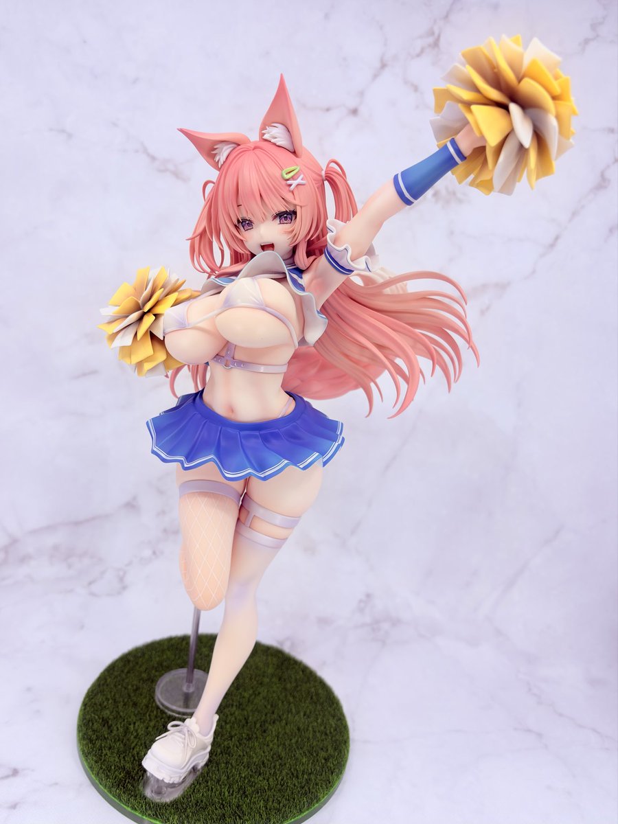 takefujigo's tweet photo. 1/5.5 ケモミミチアガールのフィギュアが届いたけど、めっちゃ可愛いな

腋がしっかり造形されてるの最高
あと台座の芝感が凄い

唯一上の服の着け難さが尋常じゃないところは気になるけど、ただ着けない方が好みだからまぁいい��� https://t.co/xk5YOVjkHm