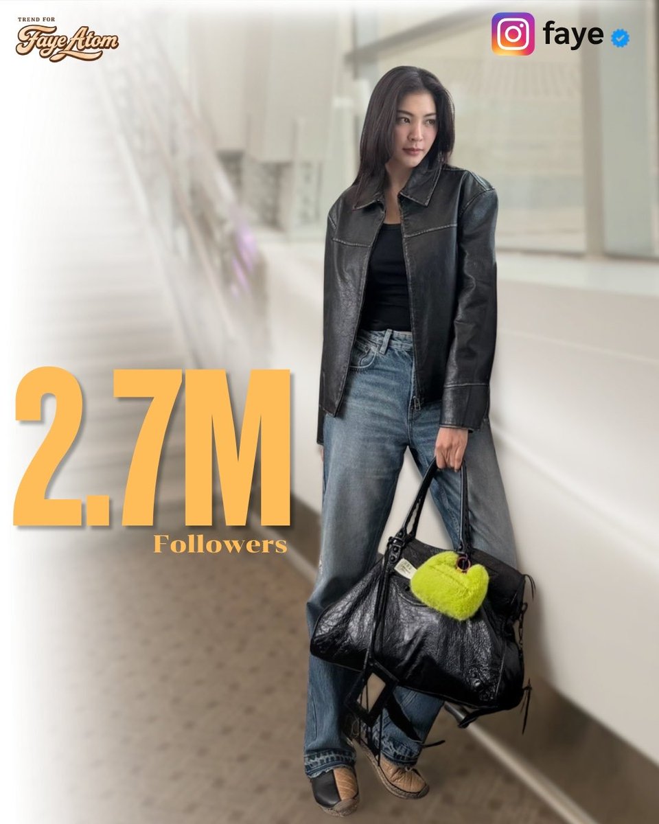 Trend_FayeAtom's tweet photo. 🎉🎉Congratulations ยอดฟอลผู้ติดตามในIGพี่ฝ้าย มียอดติดตาม 2.7M ขอให้พี่ฝ้ายถูกค้นพบเติบโตมีความรักทีดีโอบกอด พวกเราจะคอยซัพพอร์ตพี่ฝ้ายในทุกเรื่องเสมอ🎉🎉

#FayePeraya
#ฝ้ายพีรญา https://t.co/Ap1X1NbOnm