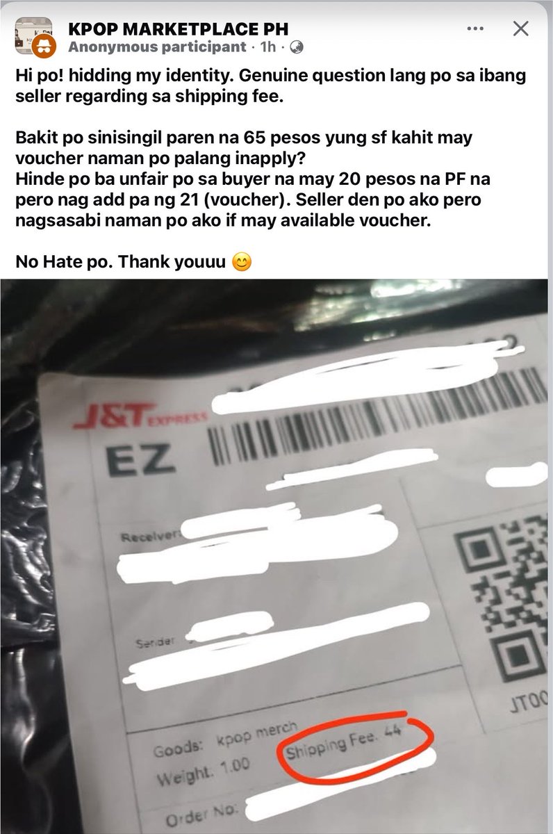 lalaloving_you's tweet photo. hindi ko magets ko comsec dito bakit ginagaslight nyo si op na okay lang na 65 "LANG" yung siningil e 44 lang naman yung sf??

it's just right to demand a refund, kahit sabihin nyong ₱21 pesos lang yan. di po napupulot pera sa panahon ngayon! https://t.co/HK72yoxot5