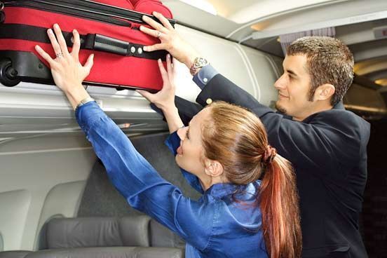 DTNEtiquette's tweet photo. Travel etiquette tip... overhead compartments on planes cannot accommodate luggage the size of a fridge - just sayin'! ~ #DTN #MiniManners™ #TravelEtiquette #GetRealPeople https://t.co/I0sA9HF9Of