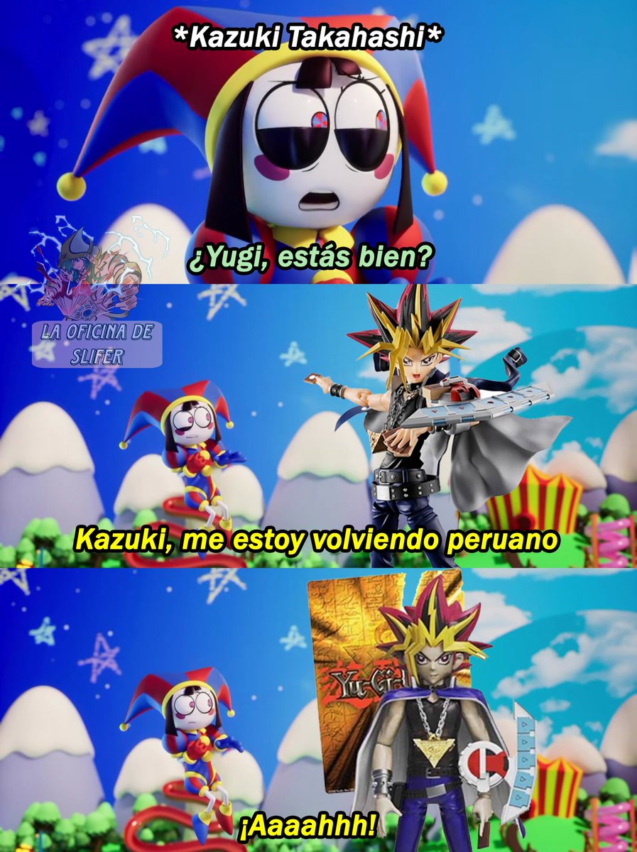 Slifer_Office's tweet photo. Una curiosidad poco conocida de Kazuki Takahashi, es que este coleccionaba las figuras occidentales de Yu-Gi-Oh!

Pues aunque estuvieran mal hechas, le resultaban adorables https://t.co/kAeIVkcdJu