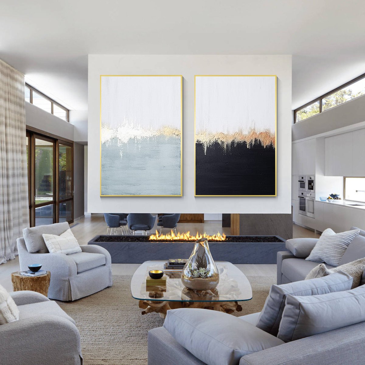 ridyarthk's tweet photo. Set of 2 Gold Abstract Painting_W018 #ridyart #painting
$190.20 
➤ https://t.co/fsBSHLxV7a