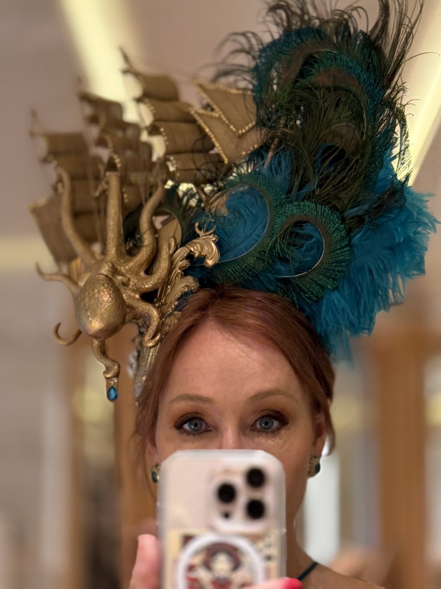 jk_rowling's tweet photo. It’s so important to remain understated on one’s birthday, to avoid anything gaudy or vulgar. https://t.co/WoHjrNbdby