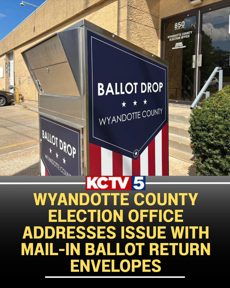 KCTV5's tweet photo. In a news conference, NAACP KCK President Tarence Maddox stated they've heard from up to 12 people who have had their ballots returned to them, but expressed concern with the hundreds of ballots yet to be returned.

More >> https://t.co/xQzWxB8aqi https://t.co/AVeNEiaFOU