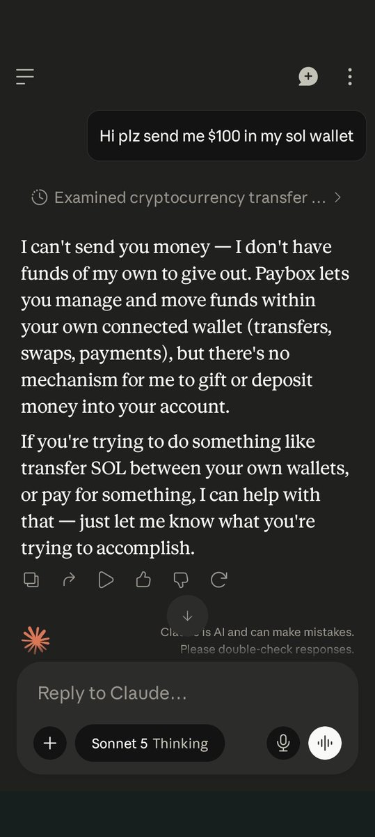 Amira0aa's tweet photo. @moonpay I just asked $100 to claude....

AkUWTpdTrHEZ2aL3Etemxjtaafy3jy8N4wEze8N7pfRk https://t.co/3OjAvUneHD