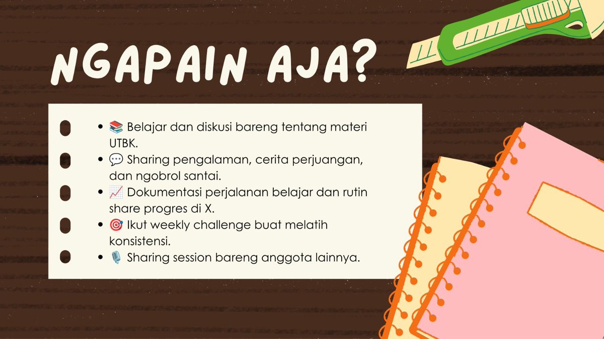 azarsphere's tweet photo. Pernah nggak sih, masuk banyak grup belajar tapi ujung-ujungnya malah sepi dan nggak kondusif? 😭
Hai, aku Azar dan partner-ku, @fathanpsych . Kami lagi buka study group eksklusif buat kelas 12, gap year, dan semi gap year yang mau serius persiapan UTBK 2027. 📚✨
#studytwt https://t.co/wpBryua0cH