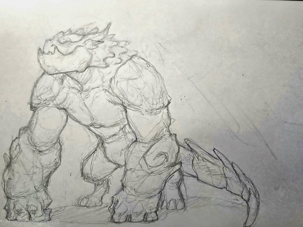 zoisk043's tweet photo. Kaiju Style Onyx sketch
#Brawlhallaart #brawlhalla #commissionopen #kaiju #monster https://t.co/Rp9fQXGnZe