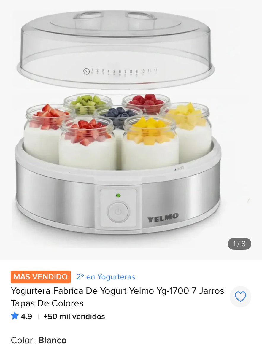 Modoahorroarg's tweet photo. YOGURTERA YELMO A MITAD DE PRECIO! (50% OFF) 🚨

💸 Bajó de $59.999 a SOLO $29.575
https://t.co/KnN1QLeEiD

Si querían empezar a hacer yogur casero, sano y ahorrar en el súper, es por acá. La yogurtera Yelmo acaba de entrar en Oferta Imperdible. 📉 https://t.co/m0oC7FjVve
