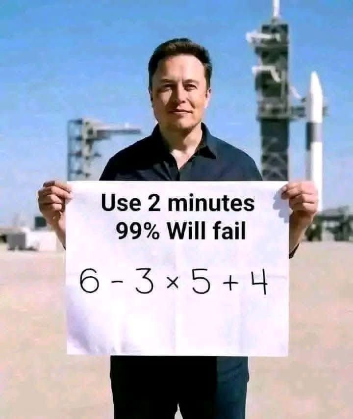 pixelfan53's tweet photo. 🧠 Only 1% can solve this without a calculator! 😏
What's your answer? No editing—drop it in the comments! 👇🔥 https://t.co/pfqegczbio