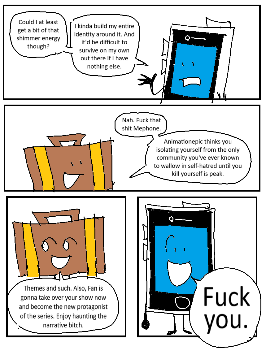 deliharrr's tweet photo. Drawing Mephone every day until he shows up in season 4 (Day 418)
#inanimateinsanity https://t.co/hcyy0AcVmm