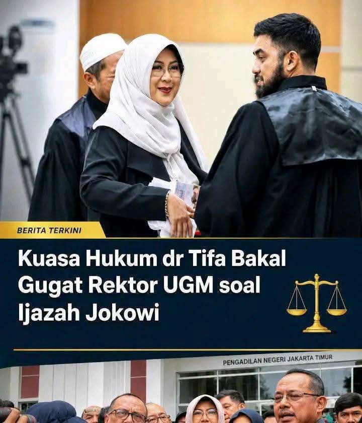 M3di4Upd4t3's tweet photo. Kuasa Hukum dr. Tifa Bakal Gugat Rektor UGM Soal Ijazah Palsu jokowi

#PresidenIndonesiaLemas
#PresidenIndonesiaLemas https://t.co/piFhunuv6J