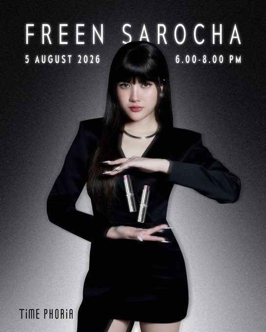 conexao_fb's tweet photo. Freen via IG: timephoriath

 “Live Exclusiva da Freen no TikTok! ✨

Prepare-se para aproveitar promoções super especiais e muitos brindes exclusivos! 

First Come, First Served (os primeiros garantem!)
Uma surpresa especial está chegando. Preparem-se para se divertir!”

🎁 Brindes exclusivos:

Photocard da Freen
Chaveiro da Freen
Ingresso para o ROOM NO. FREEN CONCERT

📅 5 de agosto de 2026
🕕 18h às 20h (horário da Tailândia)
🇧🇷 8h às 10h da manhã (horário de Brasília)

📍 TikTok: TimePhoria Thailand

#TIMEPHORIAxSRCHAFREEN 
#LipYourLife #ElevateYourLook 
#TIMEPHORIATH #srchafreen