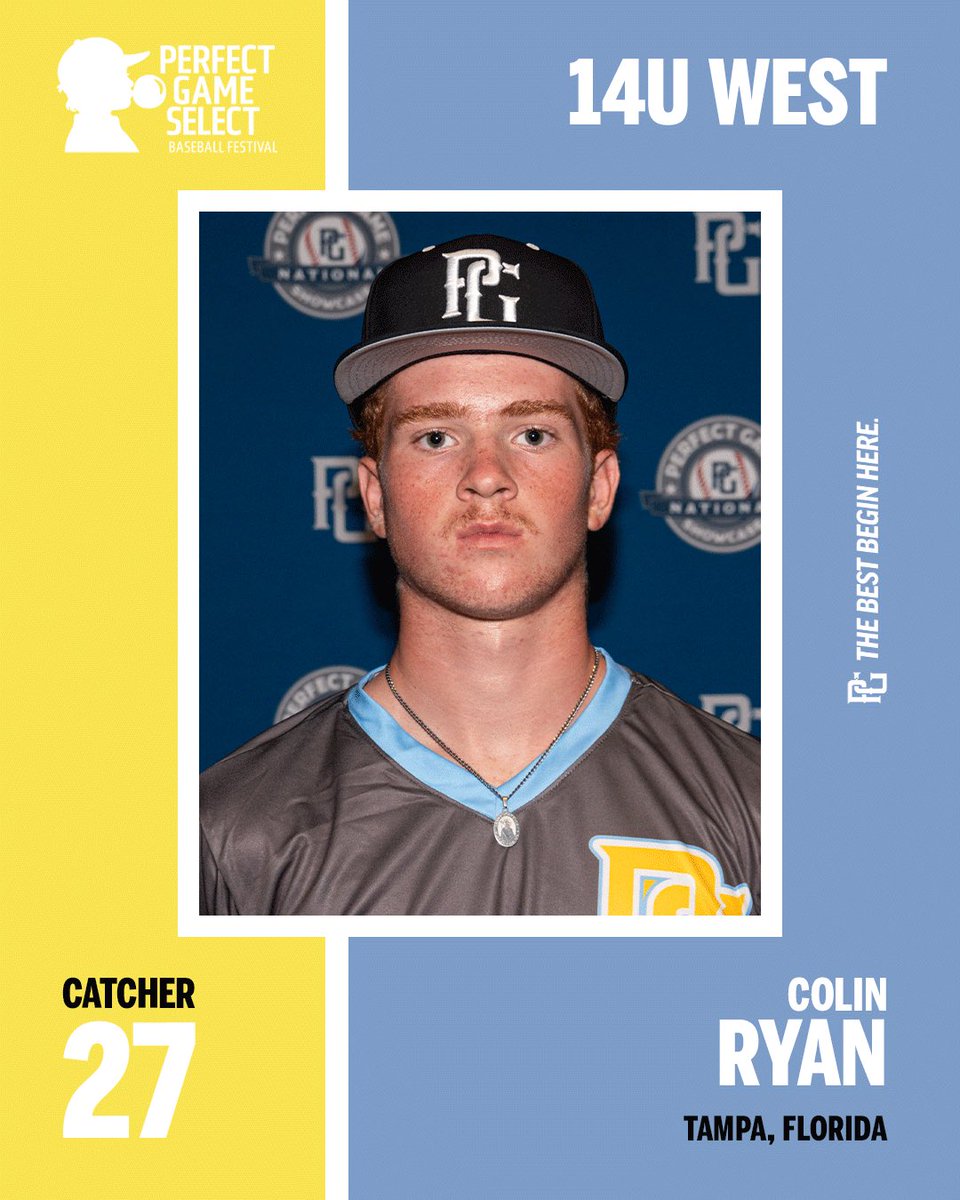ColinRyan2030's tweet photo. Honored to have been chosen for the Perfect Game Select Festival. Thank you to my coaches/teammates and my family and everyone else that has helped me along the way. https://t.co/s2GOB2XoZo