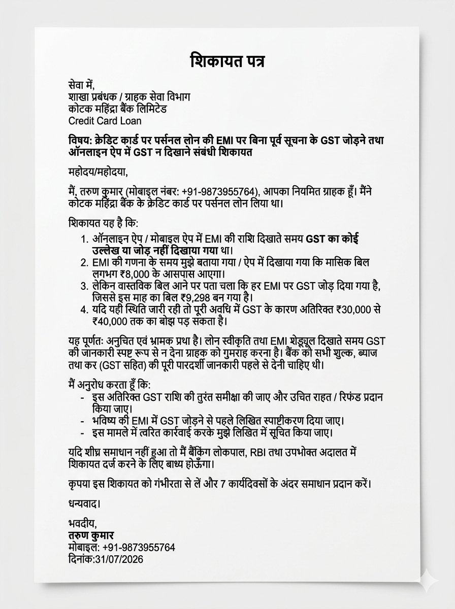 Tarunkumarvimal's tweet photo. कोटक बैंक सही नहीं है, 
@KotakBankLtd @RBI @RBIsays @jagograhakjago 
इस बैंक से कोई भी व्यक्ति लोन नहीं लेना यह ऐप पर दिख रहा कुछ EMI और रियल में EMI जीएसटी के साथ देनी पड़ रही है जो इसने ऐप पर बताया नहीं है 
#scam #boycott #kotakbank https://t.co/T5Dchvn1DR