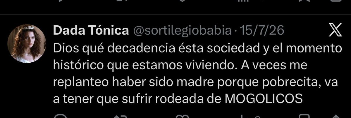 FlorCondeno's tweet photo. @sortilegiobabia @_azulclarito_ @mdzol Mogólicos como vos. Pobrecita la madre impresentable que le tocó. https://t.co/kkm2kAcAel