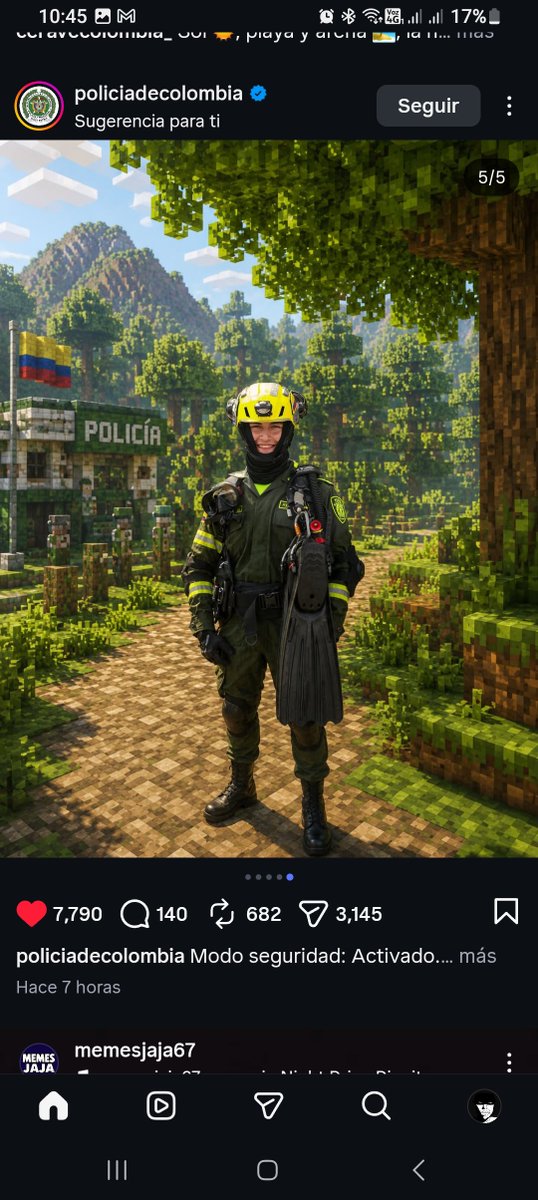 SRCHESS_'s tweet photo. Haber que sube la policía de Colombia en Instagram 

...

Nah increíble https://t.co/qcedC5lQbd
