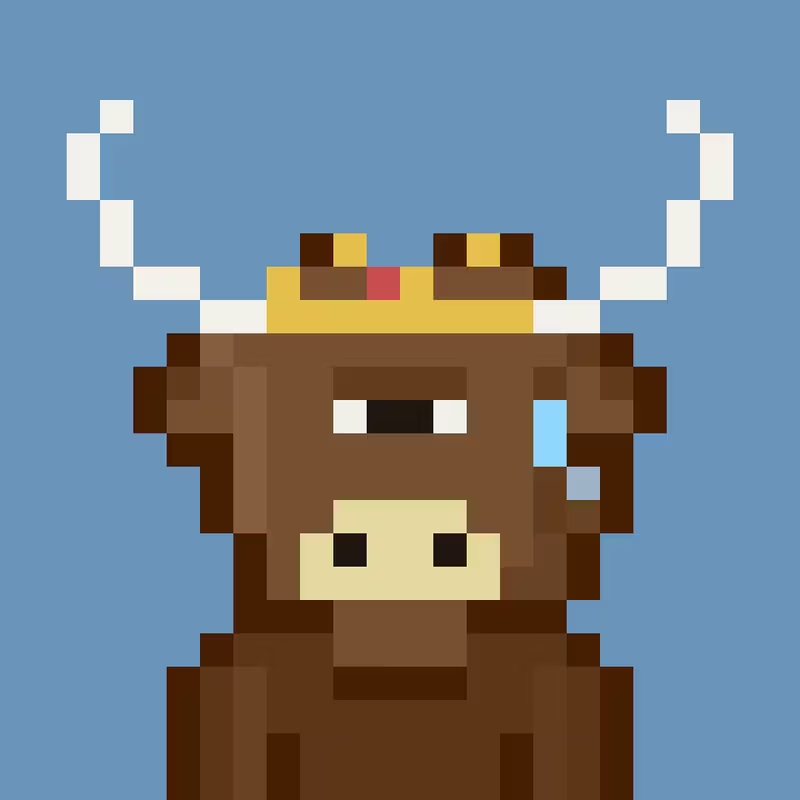 WyattBull's tweet photo. Just bought this beautiful beast #185. Only 5 Bulltoshi's with Cyclops and crown. This is second best out those 5.
@bulltoshi06 solana:9cRCn9rGT8V2imeM2BaKs13yhMEais3ruM3rPvTGpump @Kingansem_ https://t.co/seuFBk24Nu