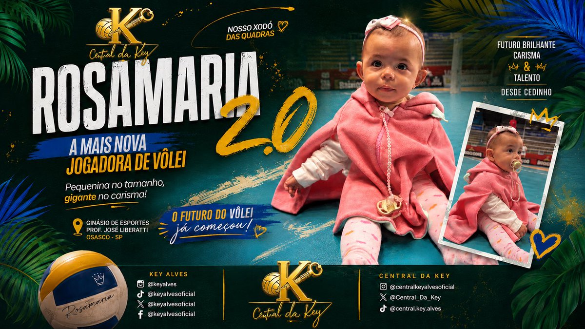 Central_Da_Key's tweet photo. Tal mãe, tal filha! 🧡🏐 Key Alves compartilhou registros de Rosamaria na quadra do Ginásio José Liberatti e brincou: “A mais nova jogadora de vôlei, Rosamaria 2.0”. O vôlei já faz parte dessa história desde cedo!
#KeyAlves #Rosamaria
🌍 https://t.co/uHQ8jPwlwg https://t.co/5CMfGqJan8
