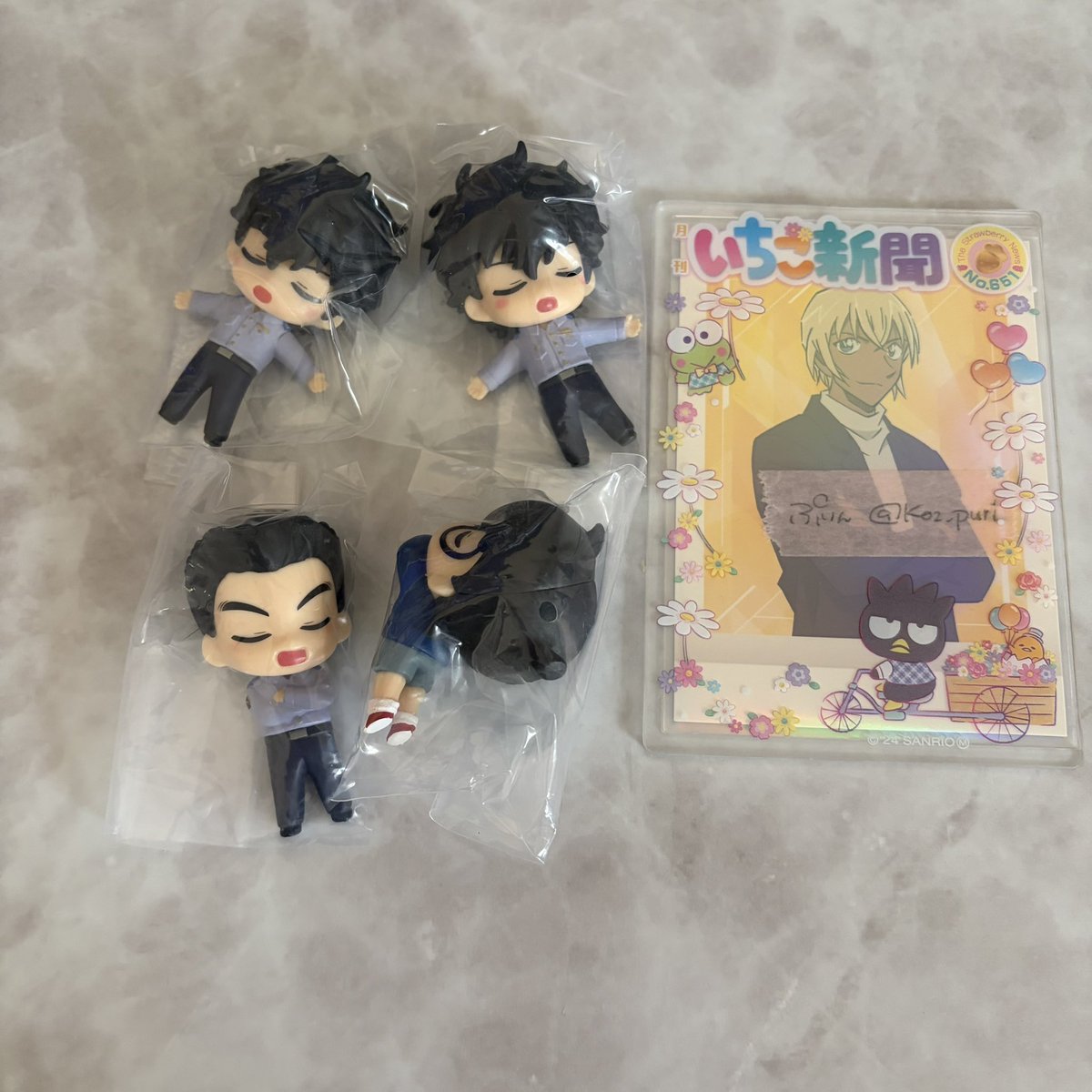 fruu_puri's tweet photo. 【交換】名探偵コナン ねむらせ隊3 カプセルトイ　ガチャ

譲：松田2 伊達1 コナンくん1
求：萩原1 < 降谷

8月2日12時から池袋でお手渡し優先。
萩原はコンプ目的で求めております😭
検索よりお気軽にお声掛けください🙏🏻 https://t.co/zvMtVdC1NK