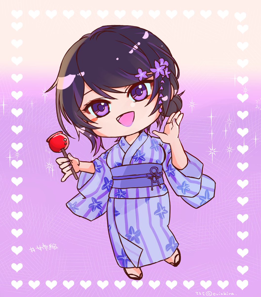 evinkira's tweet photo. 8月の浴衣りょんさん🐍🌹
＃女帝絵 https://t.co/pCYWVPWpde