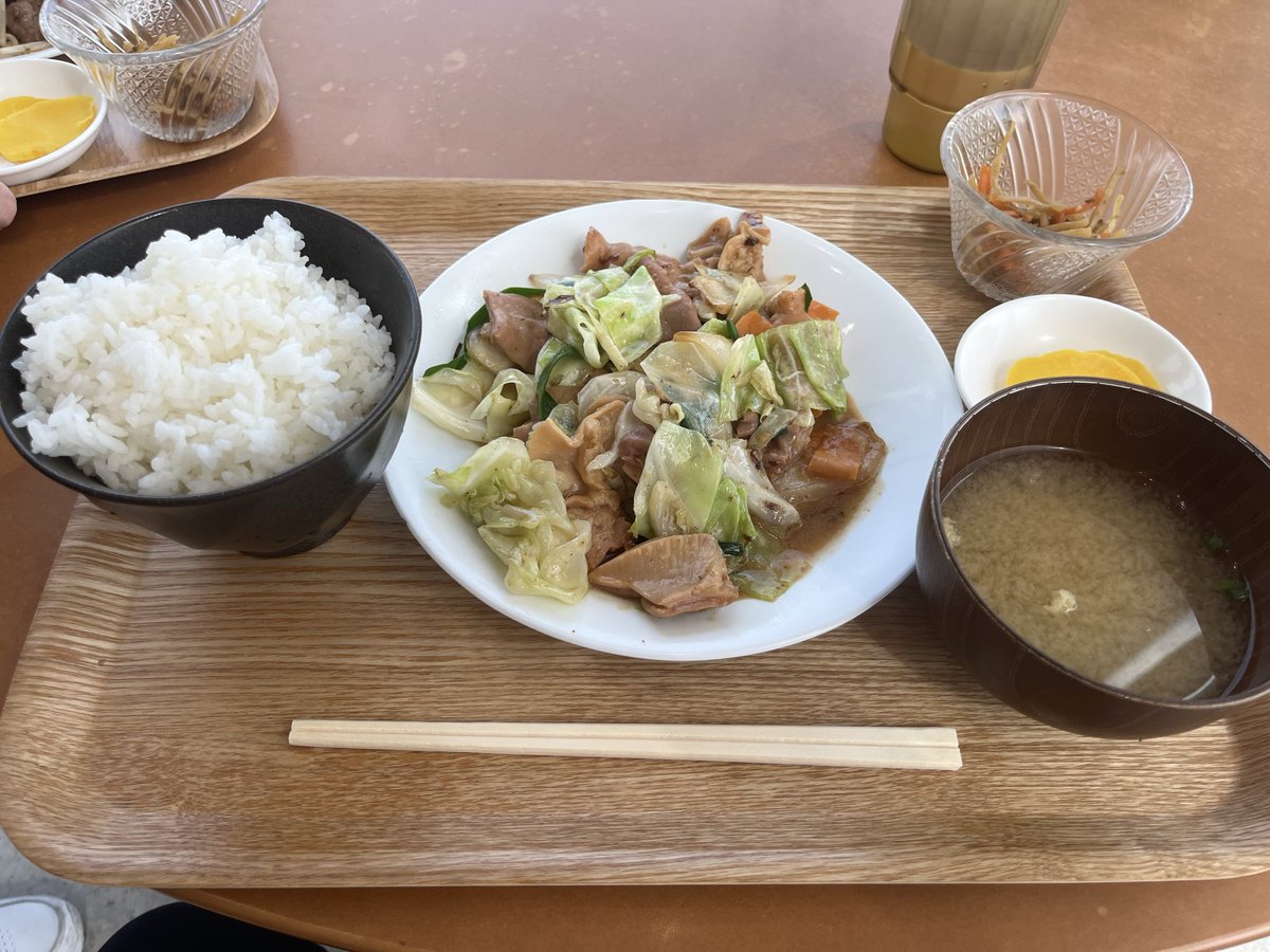 sakurasake333's tweet photo. 先日、江別河川防災ステーション2階にある「ホルモン食堂」へ

名物の江別みそホルモン定食をいただきました。
ボリューム満点で、ご飯が進むおいしさ😊

窓から石狩川を眺めながら食事ができるのも魅力です。
江別でおすすめしたいランチスポットの一つです✨

#江別　#ランチ https://t.co/OZmJud257c