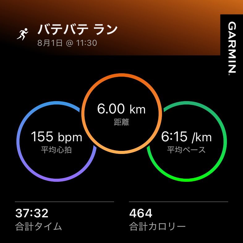 1977TOMTOM's tweet photo. 週一ランニング
少しでも気温の低い朝のうちに走るつもりだったけど軽い頭痛があったので様子見
昼近くになって走ったけど当たり前に暑すぎ…
ヤバすぎて途中で一旦ストップ
公園の水道で後頭部にチョロチョロと2〜3分水をかけ流してクールダウン
結局その後も回復せず6kmで終了
夏を越せる自信が無い https://t.co/3AN0IFiLDX
