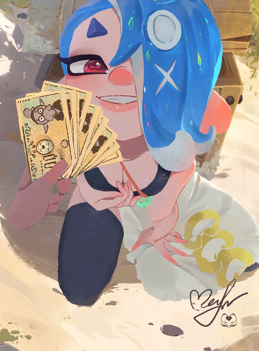 zhang_tian57284's tweet photo. Choose your reward for rescuing Shiver! 🤔

😳 Squish her cheeks

🍦 Ask her to help you melt your popsicle

💰 Money?

Let me know your choice in the replies! 👇 #スプラトゥーン3 #fanartㅤㅤㅤㅤ https://t.co/oIQMWN7Pru