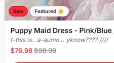 T0YBrat's tweet photo. Chat, if someone buys this off my throne, I'll wear to my first meet and greet and on stream ,,, AND do a maid stream 

am I cooked tho https://t.co/LEmASQLDfv