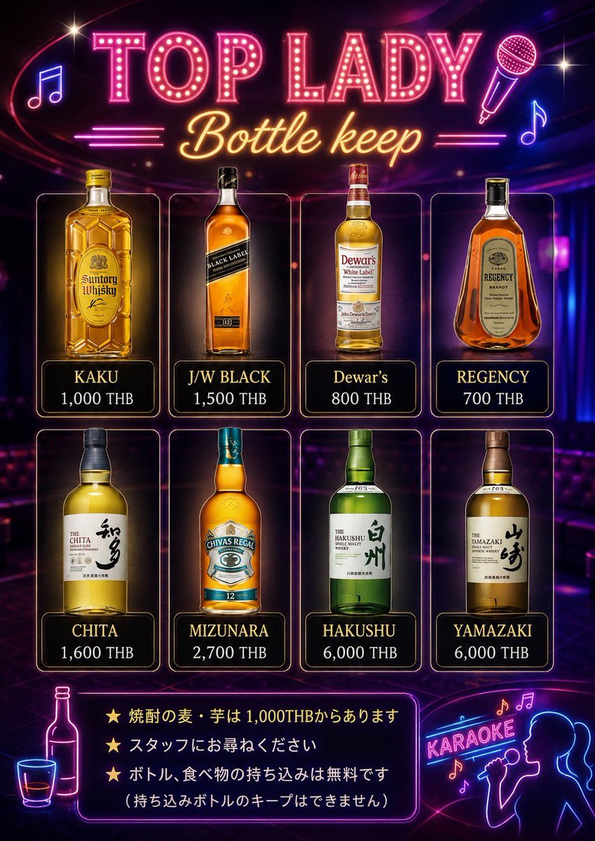 cebutaisho's tweet photo. 🎉【8月1日スタート！ボトルキープ特別キャンペーン】🎉

いつもTop Ladyをご愛顧いただき、誠にありがとうございます。

おかげさまで、Top Ladyはソイ6からソイ1へ移転し、9月で1周年を迎えます。

日頃の感謝を込めて、1周年記念を1か月前倒しで開催！🔥ほぼ原価です🔥

📅 8月1日よりスタート！ https://t.co/ecrRCMS2So
