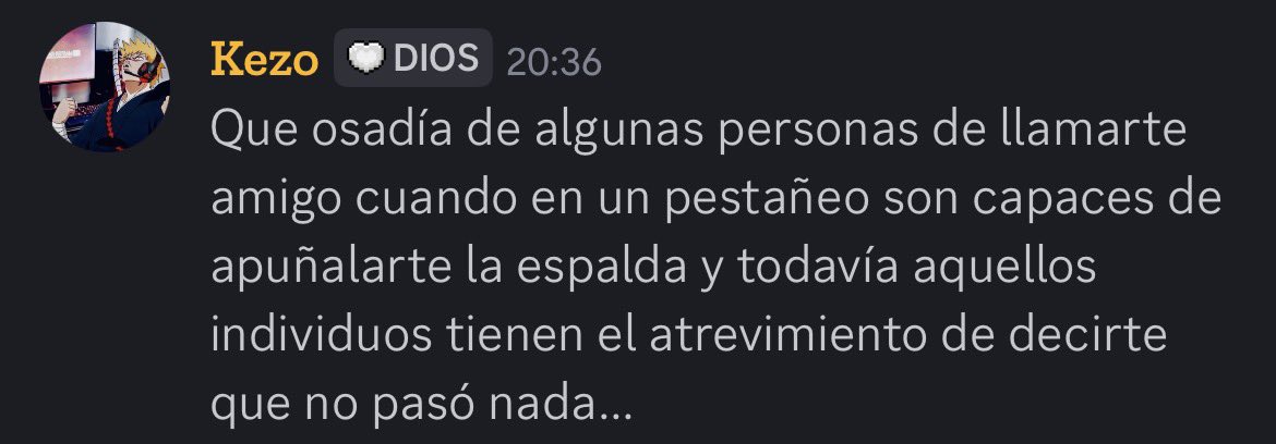 El_Kezit0's tweet photo. Enserio gente cuiden con quienes se llevan… 
Pd: al par de idiotas que elimine de mis redes les agradezco el hacerme saber respecto a si me consideraban amigo o no. 
Fue una gran decepción el como nos acosaban en una noche en una vc mientras estábamos hablando de chill
En fin :/ https://t.co/xBRkDV7JzE