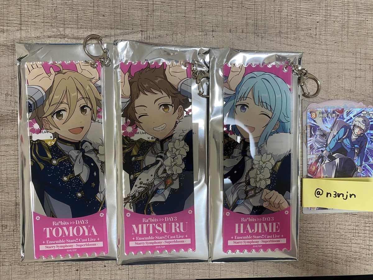 n3njn's tweet photo. 【交換】あんスタ アニカフェ Cast Live Starry Symphony -Superbloom -アクスタ 

譲：アクスタ→宗 ゆうた マヨイ ユメ カンナ ライカ つむぎ3 
　　チケット型アクリルキーホルダー→光 創 友也

求：定価

本日池袋手渡し可能
お気軽にお声かけください https://t.co/OqMCgiG45S