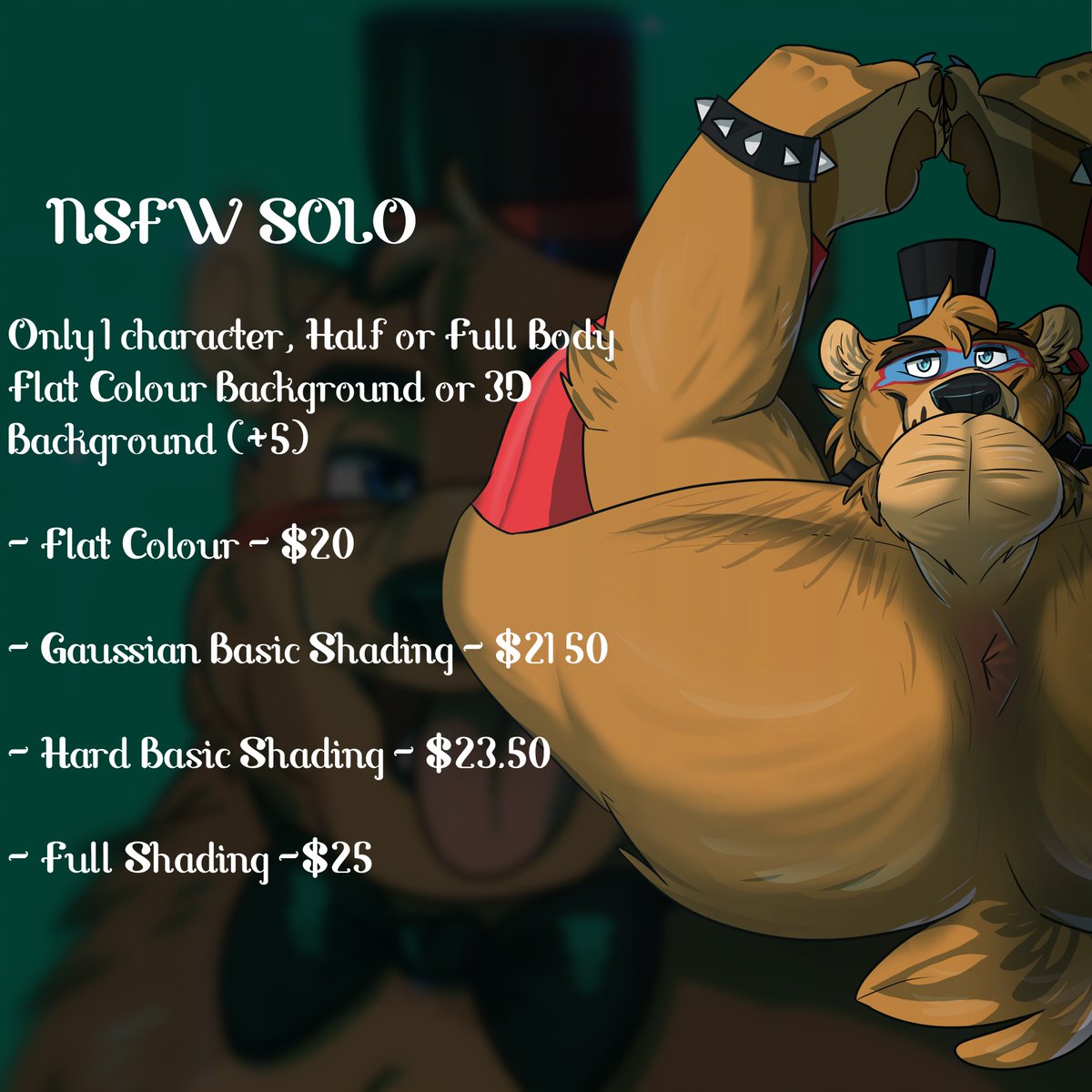 Bearnard_NSFW's tweet photo. FINAL NSFW COMMISSION PRICES! (updated prices and with recent art)
read for prices and rules!
1/2
#RileyMorningstarNSFW #Anime #Furry #Drawing #Cartoon #Commission #CommissionsOpen #NFW #FNAF #Hentai #Gay #Yiff #Rule34 #Commissions https://t.co/4w8LszanFm