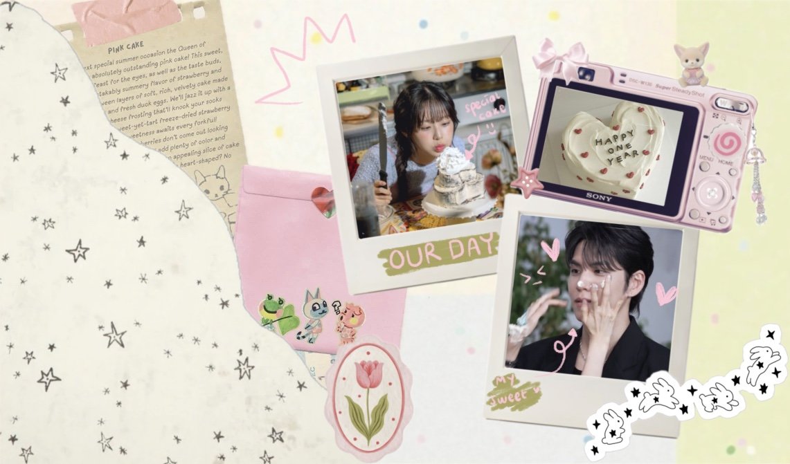sukischonfeld's tweet photo. surprise? surprise! i... no— we made something to celebrate our first year together! yippi yay ⸜(>ᰔ<)⸝🍰୭̥°⋰˚ https://t.co/WnyXQQTIaV