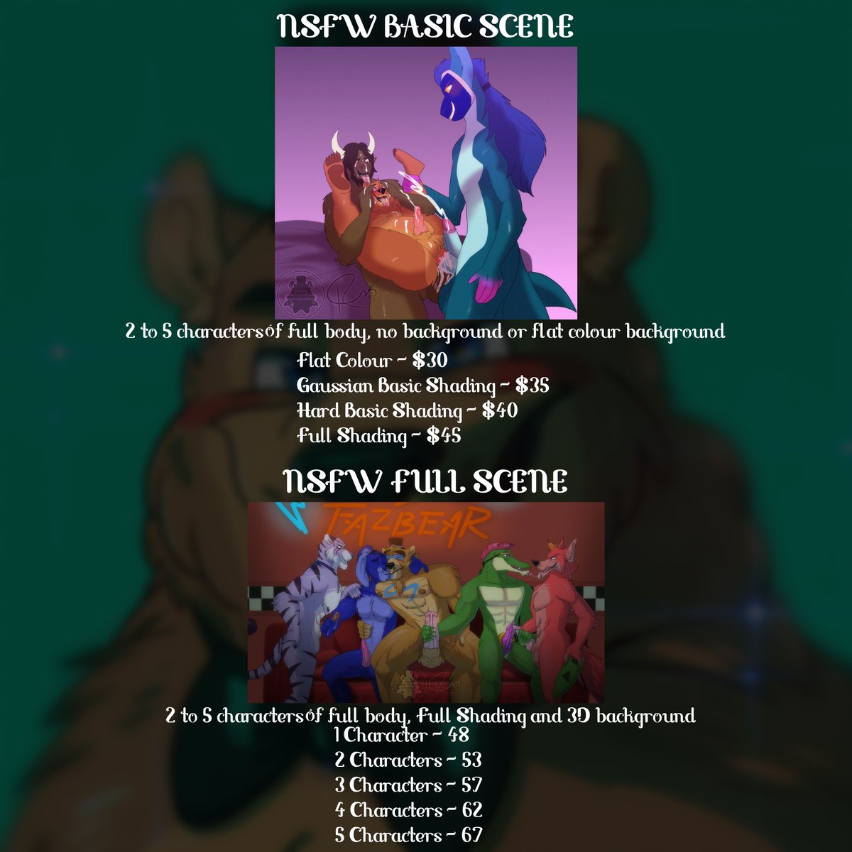 Bearnard_NSFW's tweet photo. FINAL NSFW COMMISSION PRICES! (updated prices and with recent art)
read for prices and rules!
1/2
#RileyMorningstarNSFW #Anime #Furry #Drawing #Cartoon #Commission #CommissionsOpen #NFW #FNAF #Hentai #Gay #Yiff #Rule34 #Commissions https://t.co/4w8LszanFm
