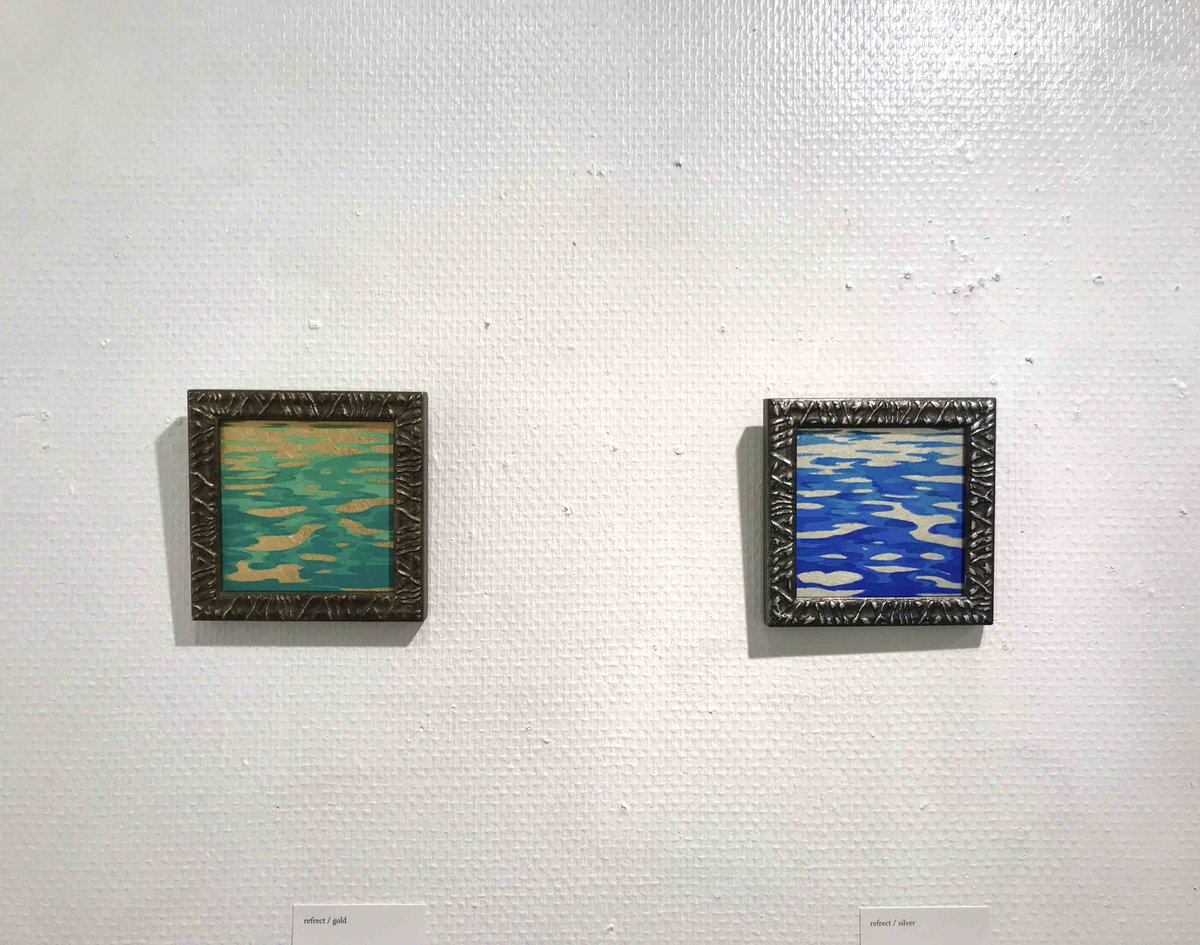 HFG_ginza's tweet photo. 【開催中】
「芹澤マルガリータ個展 resonance」
※日曜(8/2)休廊
　　
日本画の画材で、水面に焦点をあてたシリーズ、海外の街並みを描きます。
素材の魅力を引き出しながら、どこか懐かしさを覚える風景をお楽しみいただけます。
　
#日本画 #絵画 https://t.co/FWGUViOk9Q