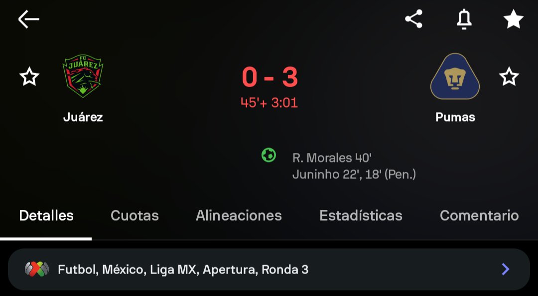 JorgEVERYONE's tweet photo. A mí me dijeron que ganarle a Juárez, EN TU CASA, al ÚLTIMO MINUTO era una hazaña, algo imposible jajajaja, los Pumas les están dando un baile a esos pendejos, como debió de ser la semana pasada. https://t.co/fEzMnU9al7