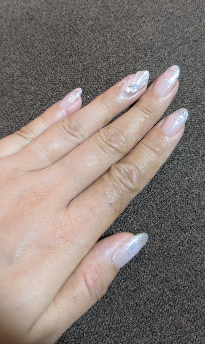 whochanC's tweet photo. 今回はマーメイドネイル💅𓇼𓈒𓐍𓈒𓂂𓏸 https://t.co/ZXtAFEExtP
