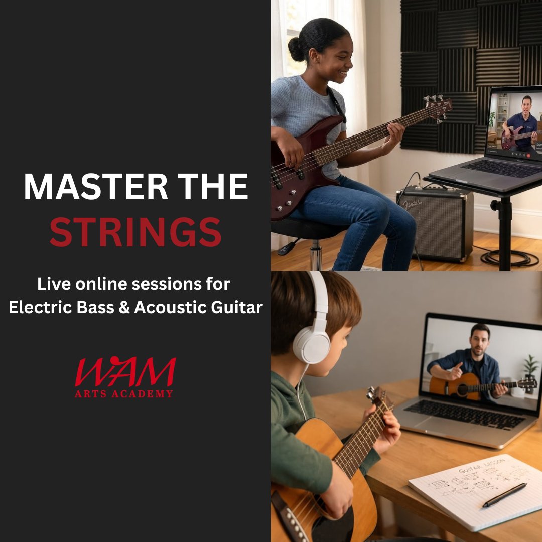 wamartsacademy's tweet photo. From acoustic fingerpicking to electric guitar solos, we’ve got you covered. 🎸⚡

⏳ Want priority booking with one of our guitar pros? Drop a 🎸 in the comments and we will message you to secure your Early Access Slot. https://t.co/2UV0QQxD1q