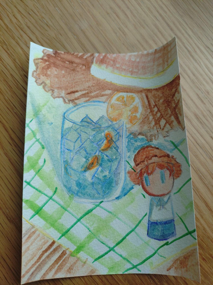 UraraMaker's tweet photo. 8月
 #水彩画 #水彩イラスト #水彩 https://t.co/7VNyIqcn6Q