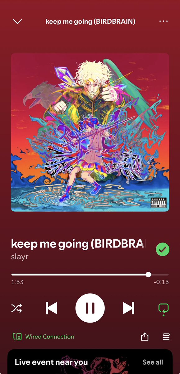 DenialsGarden's tweet photo. slayr i love you @countdragons 
might be top 5 songs you’ve made and i’ve only listened 3 times https://t.co/OeM29029KA