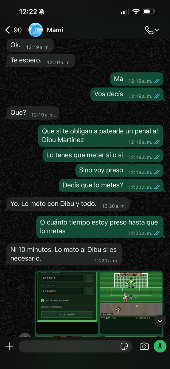 nosemancha_'s tweet photo. @parenlamanok Ponete los guantes y ataja Dibu cagon 64 años esperando este momento estuvo la vieja https://t.co/RB17OKe4mO
