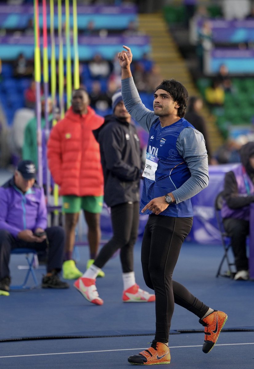 HardeepSPuri's tweet photo. Our champion Neeeraj Chopra wins a fabulous Silver medal in the Men’s Javelin Throw at Glasgow 2026.
His consistent and outstanding performance has brought immense pride to the nation.

Heartiest congratulations @Neeraj_chopra1!
The entire nation is immensely proud of you and wishes you continued success in the years ahead.