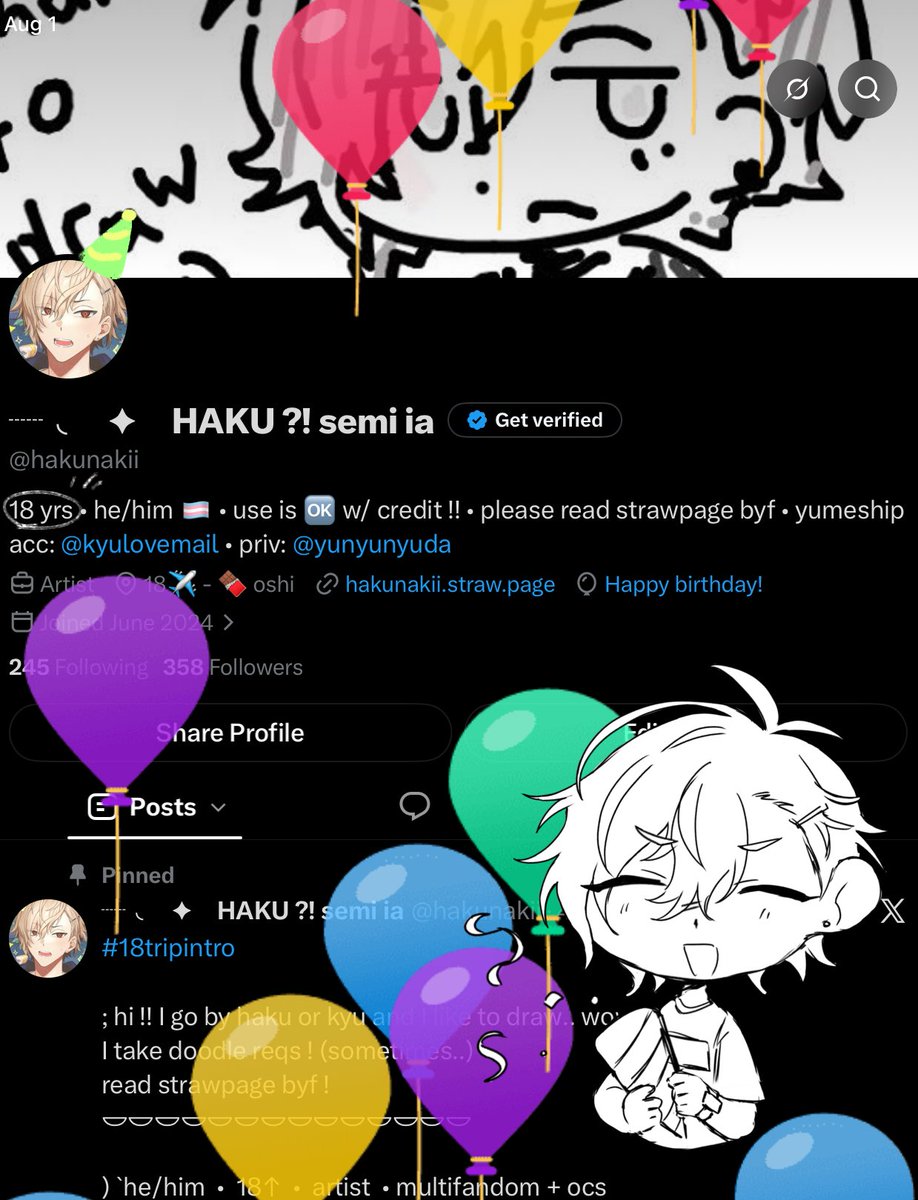 ┄ ◟ ✦ HAKU ?! semi ia tweet media