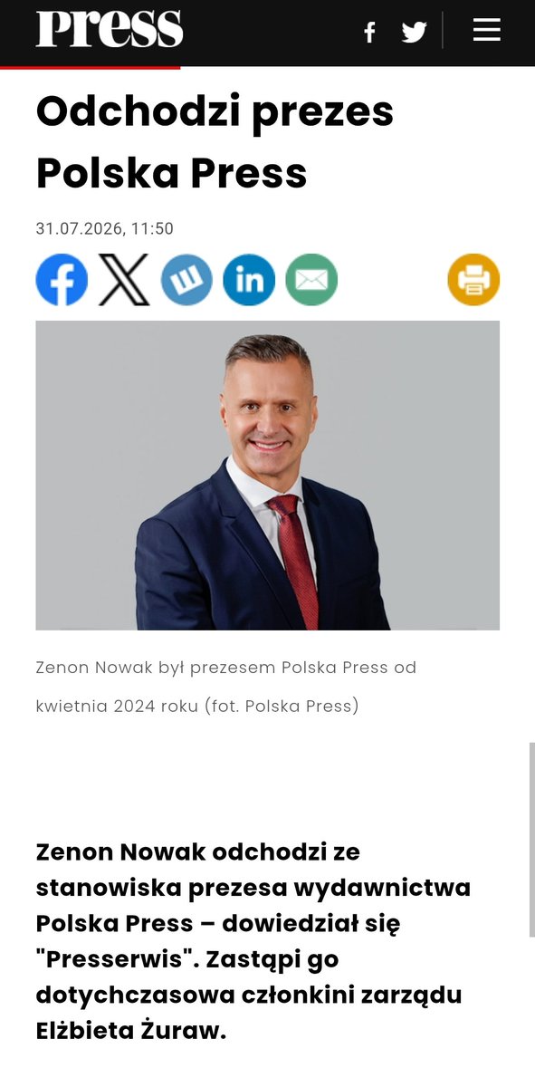szachmad's tweet photo. Od początku sierpnia Polską Press jako pełniąca obowiązki prezesa będzie kierować Elżbieta Żuraw, czyli kandydatka Lewicy w wyborach samorządowych, koleżanka posła Treli. 

Odpolitycznili media. 👌🏻 https://t.co/AbaGY9794k