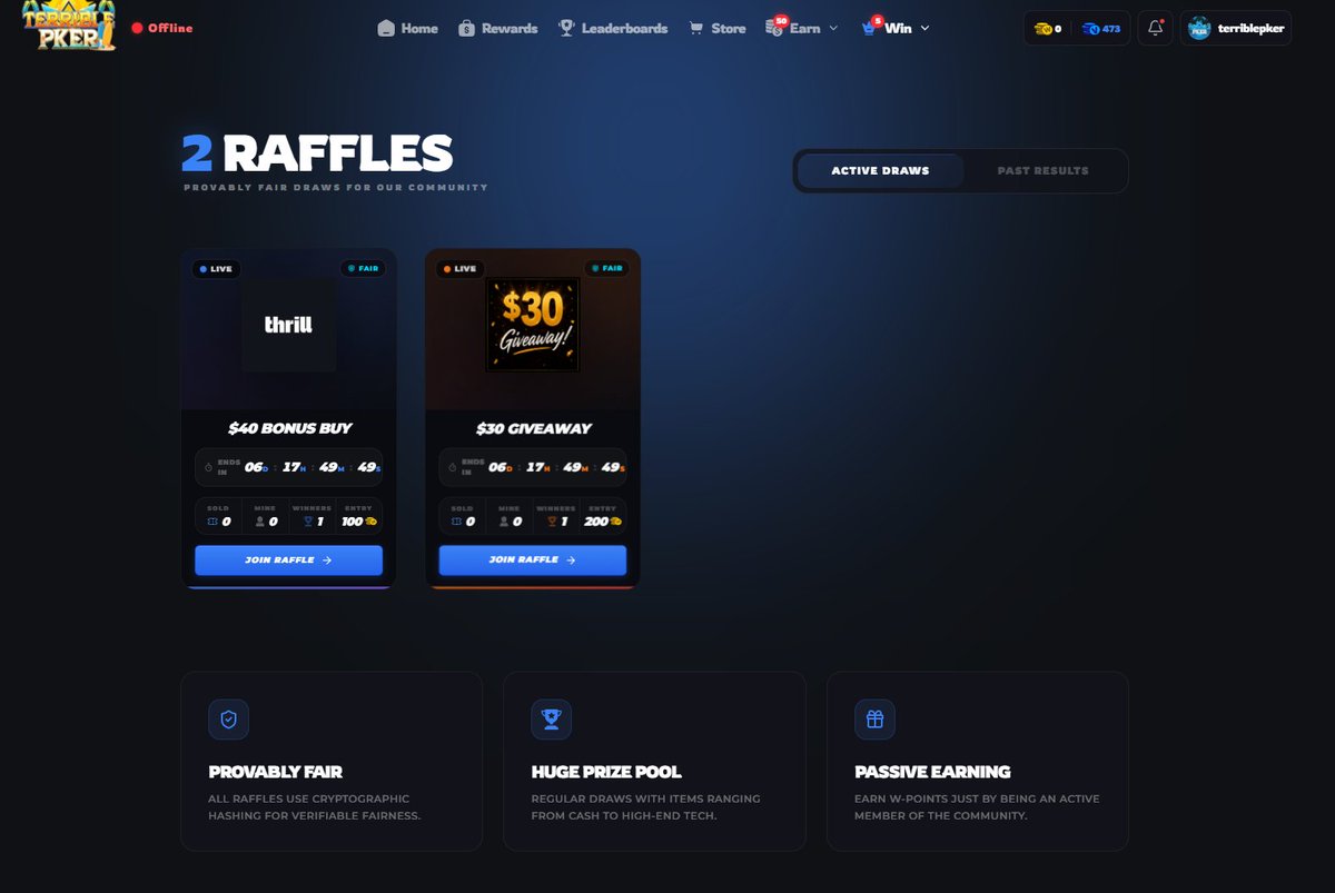 Terriblepkercom's tweet photo. Fresh Giveaways &amp; Raffles are LIVE! 🎉

Connect your account at https://t.co/B2unFVdh2Q to earn rewards just for watching the stream and playing on code TERRIBLEPKER

🎁$20 Giveaway RT + 1 Gambler! https://t.co/JrSpY3hxYF