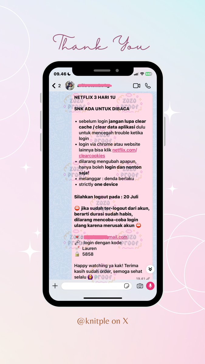 knitple's tweet photo. 559. Netflix 1P1U 3 Hari 
560. Netflix 1P1U 5 Hari 
561. Netflix 1P1U 3 Hari
562. Netflix 1P2U 1 Bulan https://t.co/U2q505h13Q